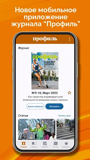Скриншот 1 — Журнал "Профиль"