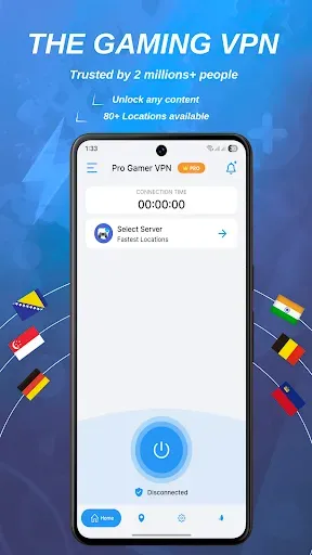 Скриншот 1 — Pro Gamer VPN: Быстрый игровой