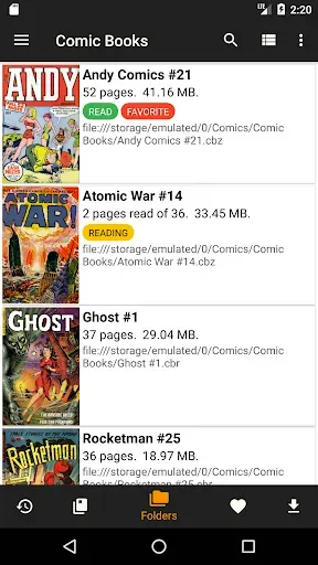 Скриншот 1 — CDisplayEx Comic Reader Lite