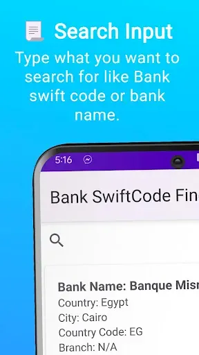 Скриншот 3 — Bank Swift Codes Finder
