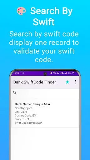 Скриншот 4 — Bank Swift Codes Finder