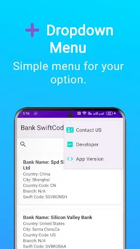 Скриншот 5 — Bank Swift Codes Finder