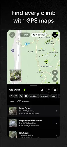 Скриншот 2 — KAYA: THE CLIMBER’S APP