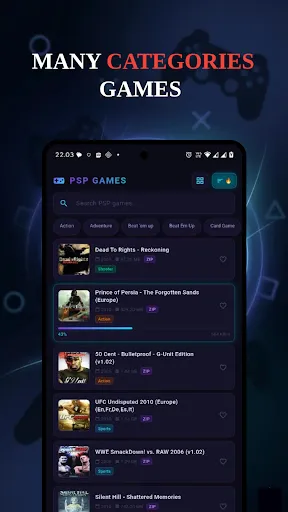 Скриншот 3 — PSP Games Library Pro