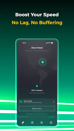 Скриншот 2 — BOOST VPN—Быстрый и Безопасный
