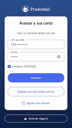 Скриншот 1 — Prudential Seguros