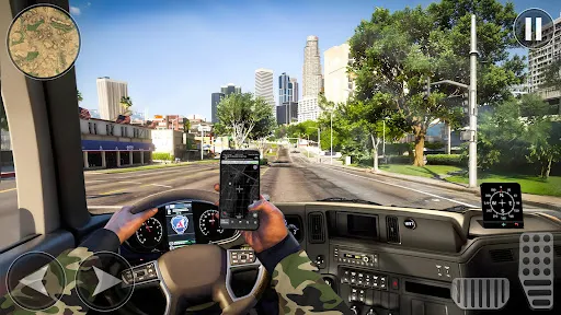 Скриншот 3 — Army Cargo Truck Driving Games