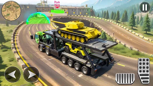 Скриншот 7 — Army Cargo Truck Driving Games