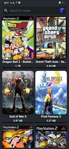 Скриншот 2 — PSP PS2 - Games Emulator