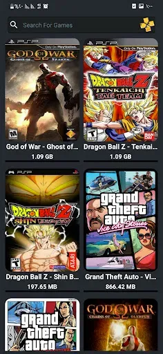Скриншот 5 — PSP PS2 - Games Emulator