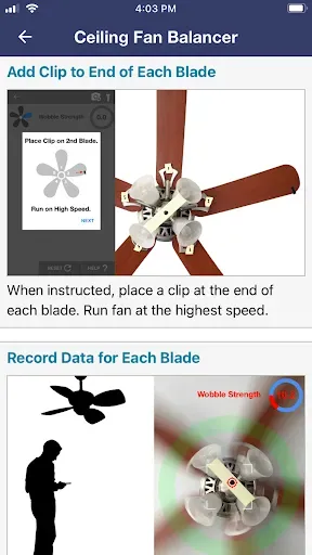 Скриншот 1 — Ceiling Fan Balancer