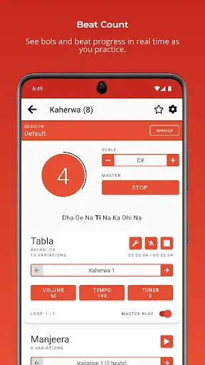 Скриншот 2 — Rhythm Tabla & Tanpura PREMIUM