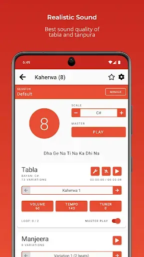 Скриншот 4 — Rhythm Tabla & Tanpura PREMIUM