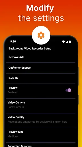 Скриншот 6 — Auto Background Video Recorder