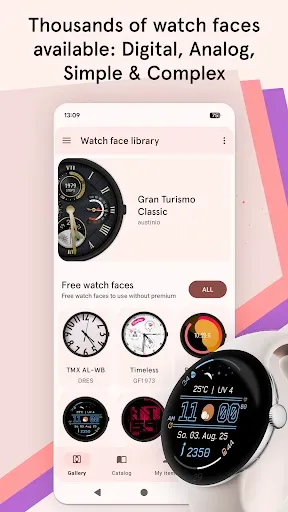 Скриншот 1 — Циферблаты Pujie — Wear OS 6