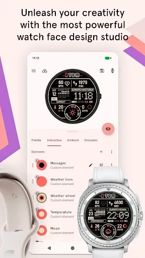 Скриншот 2 — Циферблаты Pujie — Wear OS 6
