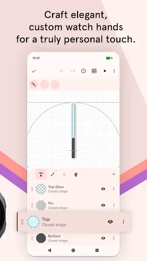 Скриншот 4 — Циферблаты Pujie — Wear OS 6