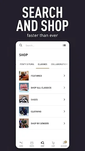 Скриншот 5 — PUMA | Clothes & Shoes App
