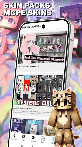 Скриншот 7 — Cute Mods for Girls for MCPE