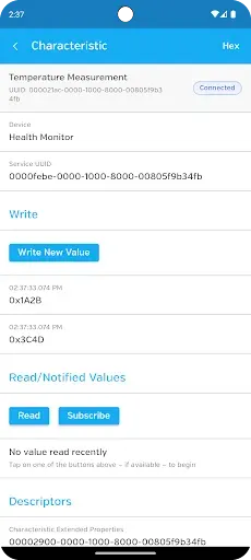 Скриншот 3 — LightBlue® — Bluetooth LE