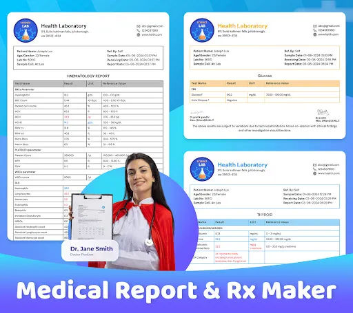 Скриншот 1 — Medical Report & Rx Maker