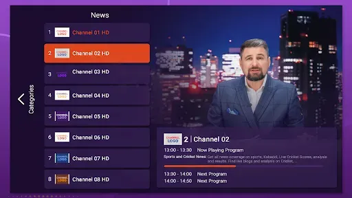 Скриншот 7 — Purple Lite - IPTV Player