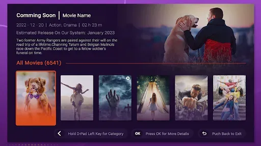 Скриншот 3 — Purple Launcher - IPTV Player
