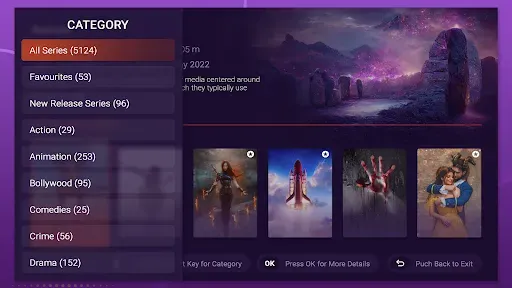 Скриншот 4 — Purple Launcher - IPTV Player