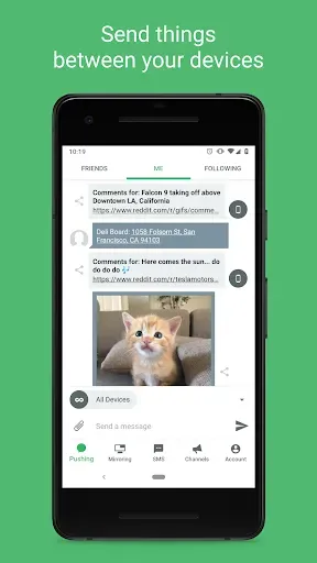 Скриншот 1 — Pushbullet: SMS on PC and more