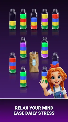 Скриншот 4 — Water Puzzle: Sort Color Jam