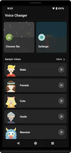 Скриншот 5 — Voice Changer : Music Custom