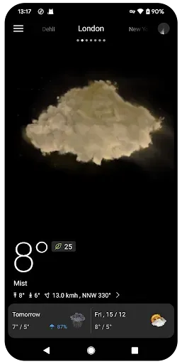 Скриншот 3 — Live Weather Forecast: WeaReal