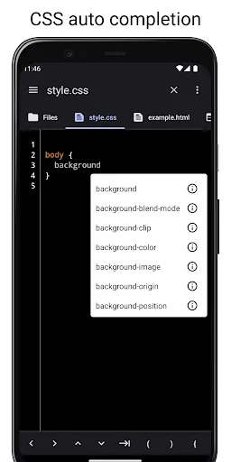 Скриншот 6 — WebCode - html, css, js ide