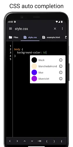 Скриншот 7 — WebCode - html, css, js ide