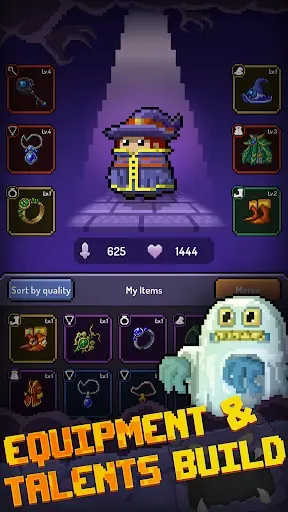 Скриншот 5 — Pixel Wizard: Dungeon Survivor
