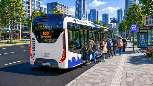 Скриншот 1 — Metro Bus Game Public Transit