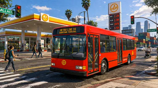 Скриншот 5 — Metro Bus Game Public Transit