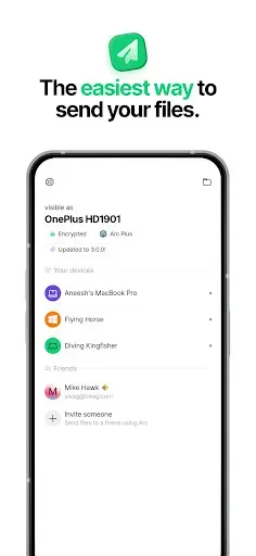 Скриншот 1 — Arc: File Transfer & Share