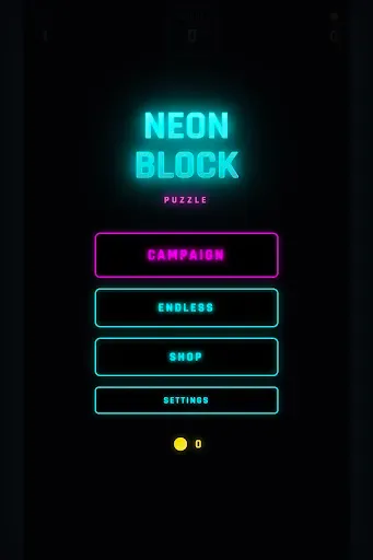 Скриншот 1 — Neon Block Puzzle