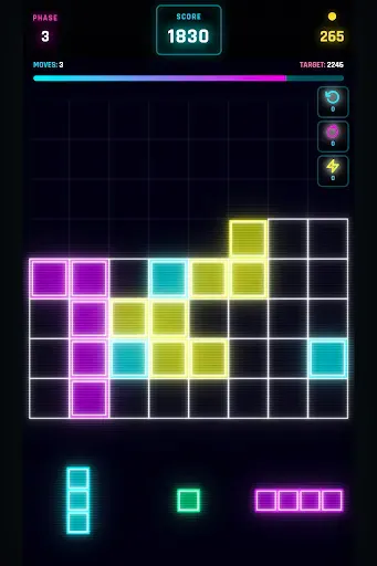 Скриншот 2 — Neon Block Puzzle
