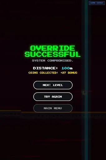 Скриншот 3 — Neon Runner Override