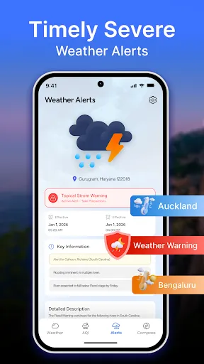 Скриншот 4 — Weather 247 Forecast - SKYAQI