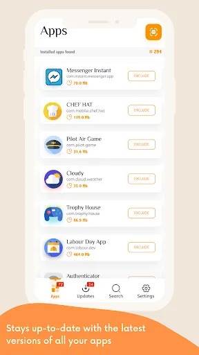 Скриншот 1 — Quantum: Update All Apps Phone