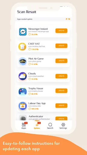 Скриншот 2 — Quantum: Update All Apps Phone