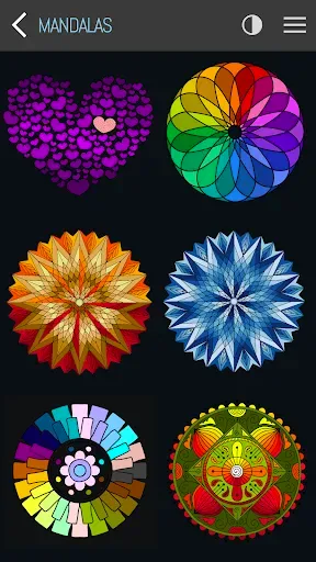 Скриншот 1 — Coloring Mandalas