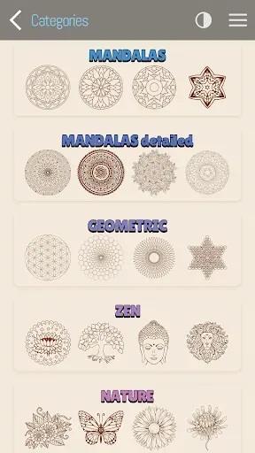 Скриншот 4 — Coloring Mandalas