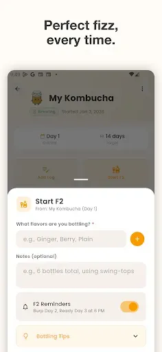 Скриншот 4 — Kombucha Brew Tracker