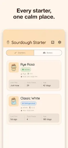 Скриншот 2 — Sourdough Starter Tracker