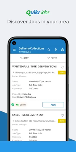 Скриншот 5 — Quikr Jobs Search & Career App