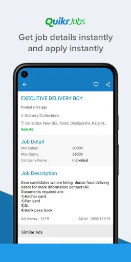 Скриншот 7 — Quikr Jobs Search & Career App